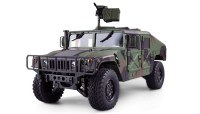 22420 U.S. Militaire Hummer Truck 4x4 1 op 10 RTR camouflage legergroen - www.twr-trading.nl 01